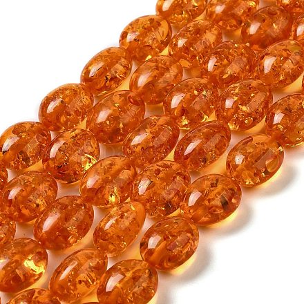 Fili di perline di ambra imitazione resina RESI-Z017-03-1