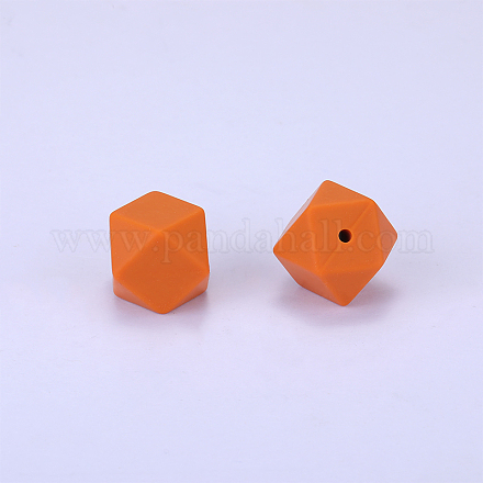Шестиугольные силиконовые фокусные бусины SI-JX0020A-73-1