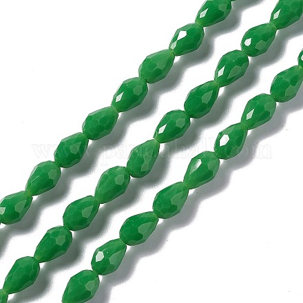 Faceted Glass Beads Strands GLAA-E037-01A-1