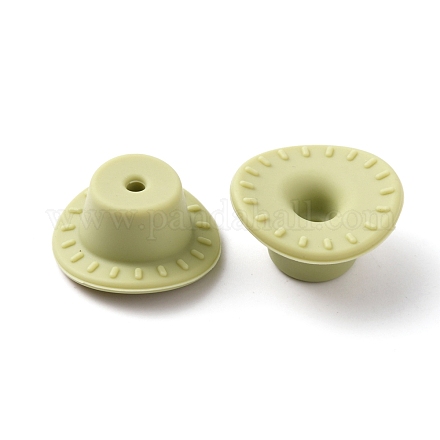 Силиконовые бусины&nbsp;SIL-WH0001-37N-1