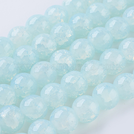 Crackle Glass Beads Strands CCG-I002-07-1