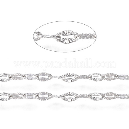 304 Stainless Steel Textured Cable Chains CHS-D004-02P-1