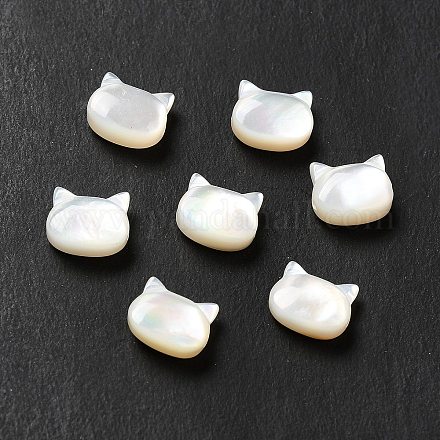 Perles de coquillage blanc naturel SHEL-G014-10B-02-1