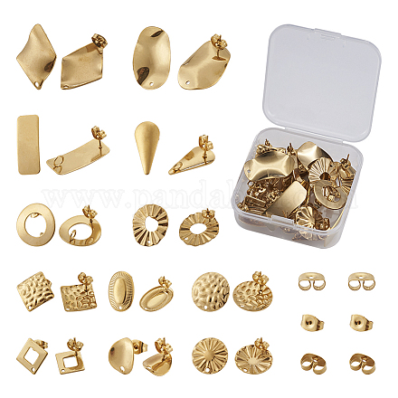 Фурнитура для сережек-гвоздиков из нержавеющей стали 304 STAS-TA0004-29-1