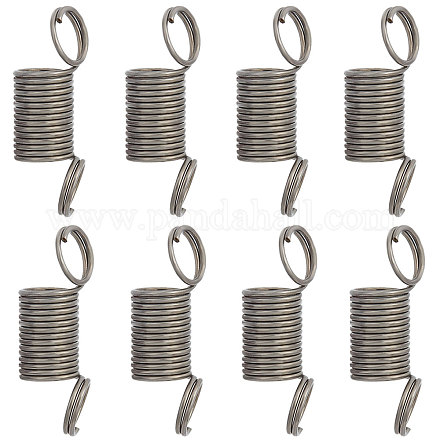 Sunnyclue 150 Stück Eisenfeder-Perlenklemmen für die Herstellung von Perlenschmuck FIND-SC0004-31-1
