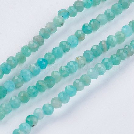 Chapelets de perles en amazonite naturelle G-F435-08-1