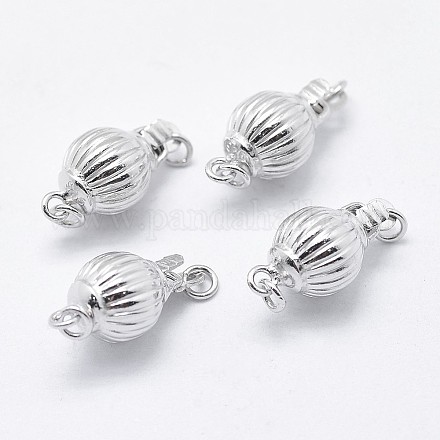 Антикоррозийные родиевые застежки из стерлингового серебра 925 пробы STER-F037-012P-1