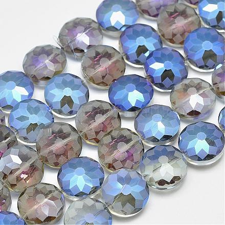 Electroplate Glass Beads Strands EGLA-N0001-24A-B01-1