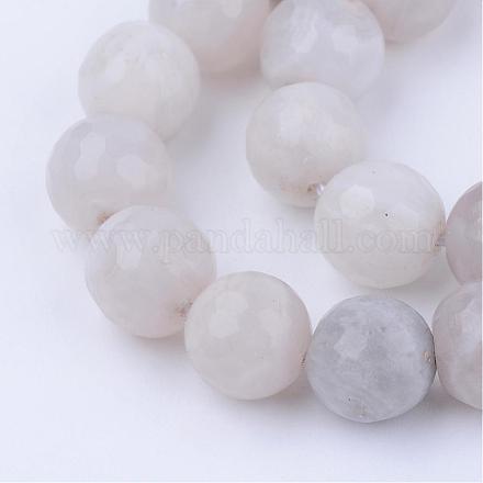Natural Agate Beads Strands G-Q462-10mm-43-1