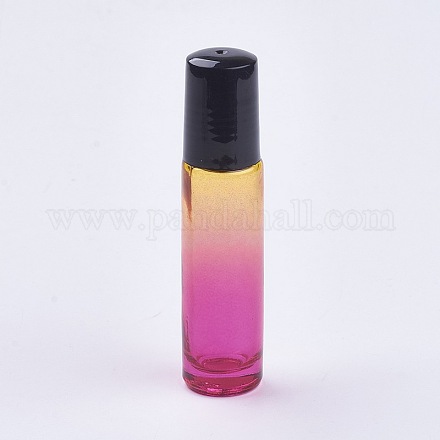 10 мл стеклянный градиент цвета эфирного масла пустые бутылки с роликовым мячом MRMJ-WH0011-B02-10ml-1