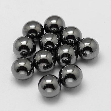 Non-magnetic Synthetic Hematite Beads G-P162-01-8mm-1