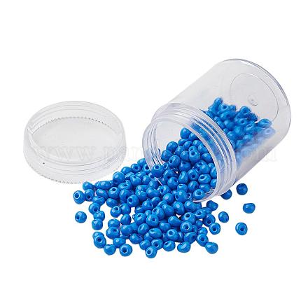 Perles de rocaille de verre opaques SEED-JP0004-A12-1