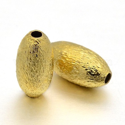 Brass Oval Beads KK-N0059-13G-1