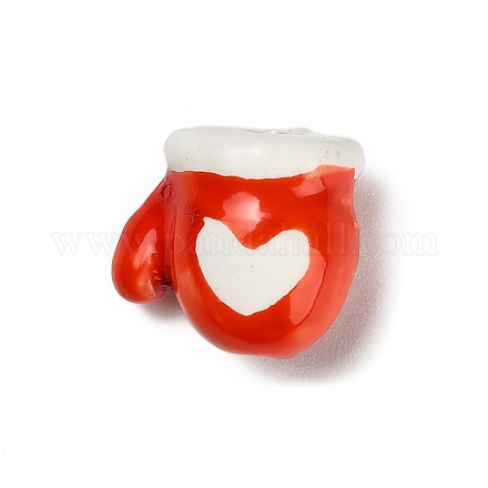 Рождественские фарфоровые бусины ручной работы PORC-L081-01E-1