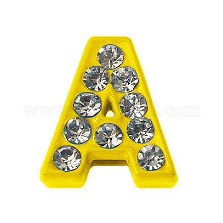 Strass perles de silde initiales X-ALRI-A116-A8-1