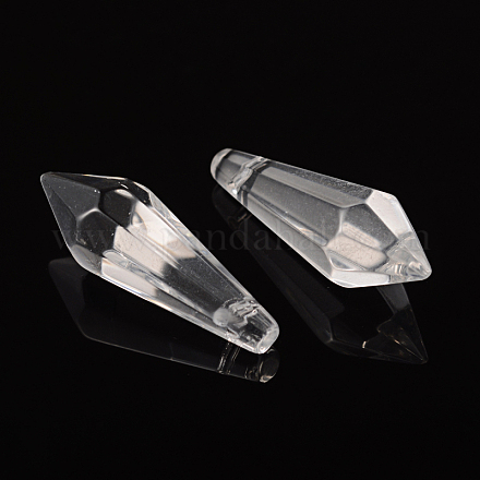 Colgantes de cristal facetado X-GD14x37mmC01-1