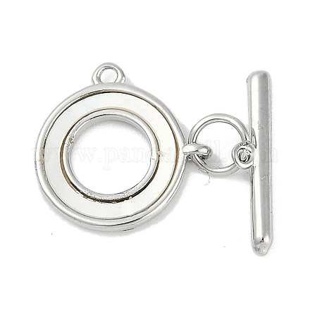 Застежки-тогглы из латуни и ракушек KK-K391-10P-1