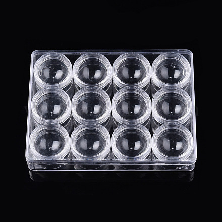 Aufbewahrungsbehälter für rechteckige Kunststoffperlen aus Polystyrol CON-N011-046A-1