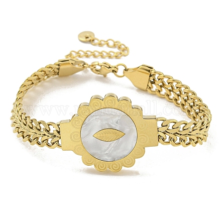 Браслеты из витой цепи из нержавеющей стали 304 BJEW-Q339-03G-1