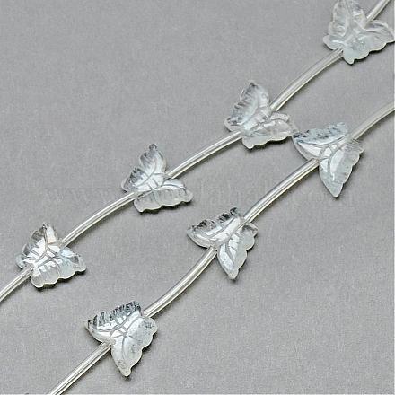 Chapelets de perles en cristal de quartz naturel G-T014-06-1