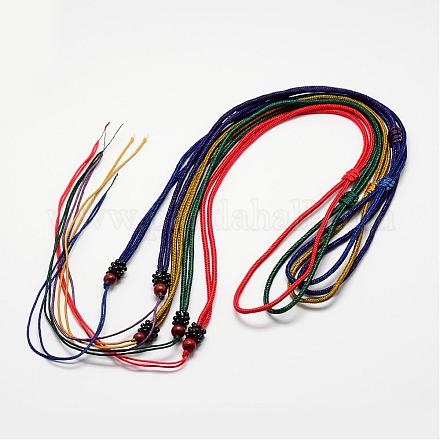 Nylon Thread Necklace Making NWIR-K013-M-1