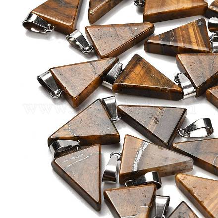 Природных тигровый глаз подвески G-B127-04P-09-1