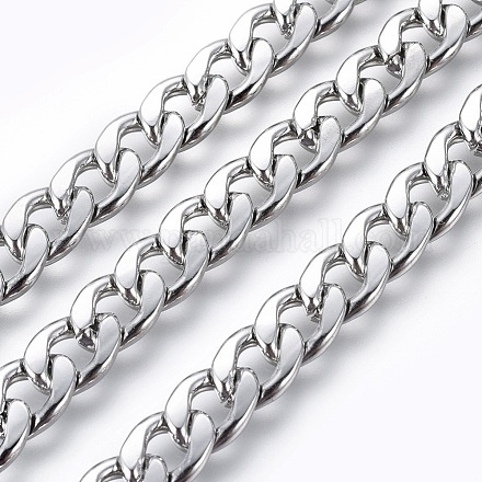 Мужчины обуздать цепи ожерелье NJEW-F027-46-1