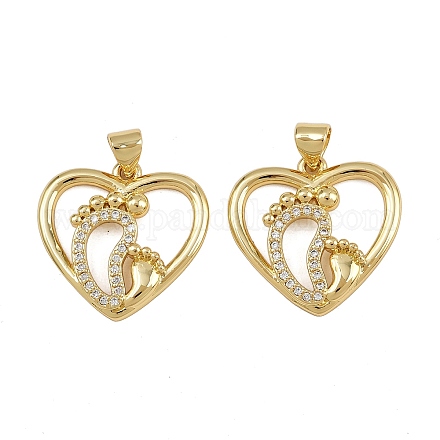 Латунные микро проложить кубического циркония подвески ZIRC-I367-12G-05-1