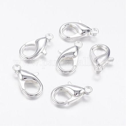 Zinc Alloy Lobster Claw Clasps PALLOY-ZX10x6mm-S-NR-1