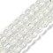 Handmade Foil Lampwork Beads Strands, Rondelle, Clear, 10.5x8.5mm, Hole: 1mm, about 40pcs/strand, 12.99''(33cm)