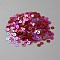 PVC Sequins/Paillette, Flake Paillette, FireBrick, 5x1.4mm, Hole: 1mm, 1000pcs/bag