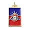 Brass Micro Pave Cubic Zirconia Pendant with Enamel, Rectangle, Dark Blue, 45.5x25.5x2.5mm, Hole: 4.5mm