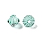 Transparent Imitation Austrian Crystal K9 Glass Beads, Faceted, Bicone, Medium Turquoise, 8x8mm, Hole: 1mm