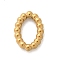 304 Stainless Steel Twisted Linking Rings, Real 18K Gold Plated, Oval, 7x5x1mm, Inner diameter: 2.5x4mm