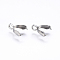 Tarnish Resistant 201 Stainless Steel Pendant Pinch Bails, Stainless Steel Color, 11x9x3mm, Hole: 2.5mm