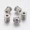 Tarnish Resistant 201 Stainless Steel European Beads, Large Hole Beads, Vase, Stainless Steel Color, 10x10mm, Hole: 4mm