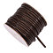 30M Braided Waxed Polyester Cords, for DIY Craft, Coconut Brown, 5x4mm, about 32.81 Yards(30m)/Roll