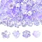 DIY Flower Plastic & Acrylic Beads Jewelry Making Finding Kit, Lilac, 7~11x9.5~11.5x4~8.5mm, Hole: 1~1.4mm, 100Pcs/set