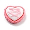 Opaque Resin Cabochon, Heart, 17.5x20.5x8mm