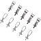 UNICRAFTALE 80pcs 12.5x5mm Stainless Steel Pinch Bails Pendants Clasp Connector Findings 1mm Pin Pendant Bails Clasps for Half Drilled Beads Jewelry Pendants Making, Hole 2.5mm