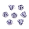 Czech Pressed Glass Beads, Bell Flower, Lilac, 6.5x5.5mm, Hole: 0.8mm, about 1190pcs/bag