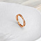 304 Stainless Steel Micro Pave Clear Cubic Zirconia Finger Rings for Women, Criss Cross Rings, Rose Gold, US Size 9(18.9mm)