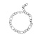 Non-Tarnish Stylish Unisex Stainless Steel Buckle Bracelet/Necklace for Daily Wear, Stainless Steel Color