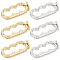 Beebeecraft 1 Box 6Pcs Necklace Shortened Clasp 18K Gold Plated Brass and Platinum Plated Brass 2 Colors Pearl Enhancer Push Clasp with Secure Lock for Necklace Chain Gemstone Bead Jewelry Making