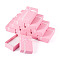 Cardboard Jewelry Set Boxes, with Sponge Inside, for Rings Necklaces Earrings Storage, Rectangle, Pink, 8.5x5x2.5cm