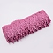 Curtain Clothes Accessories Decoration, DIY Lace Trim Embroidery Fabric, Pale Violet Red, 95mm, about 15yards/roll(13.716m/roll)