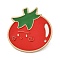 Vegetable Enamel Pins, Alloy Lapel Pin Backs for Backpack Clothes, Tomato, 30x30mm