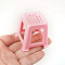 Plastic Chair Mini Model, Micro Landscape Dollhouse Accessories, Pretending Prop Decorations, Pink, 40x40x41mm