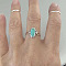 Alloy & Turquoise Finger Rings for Women, Oval, Turquoise, US Size 10(19.8mm)