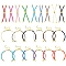 12Pcs 3 Colors Nylon Cords Bracelet Makings Fit for Connector Charms, with Brass Findings and 304 Stainless Steel Lobster Claw Clasps, Long-Lasting Plated, Mixed Color, 6-1/2~6-3/4 inch(16.5~17cm), Hole: 1.8mm, 4pcs/color